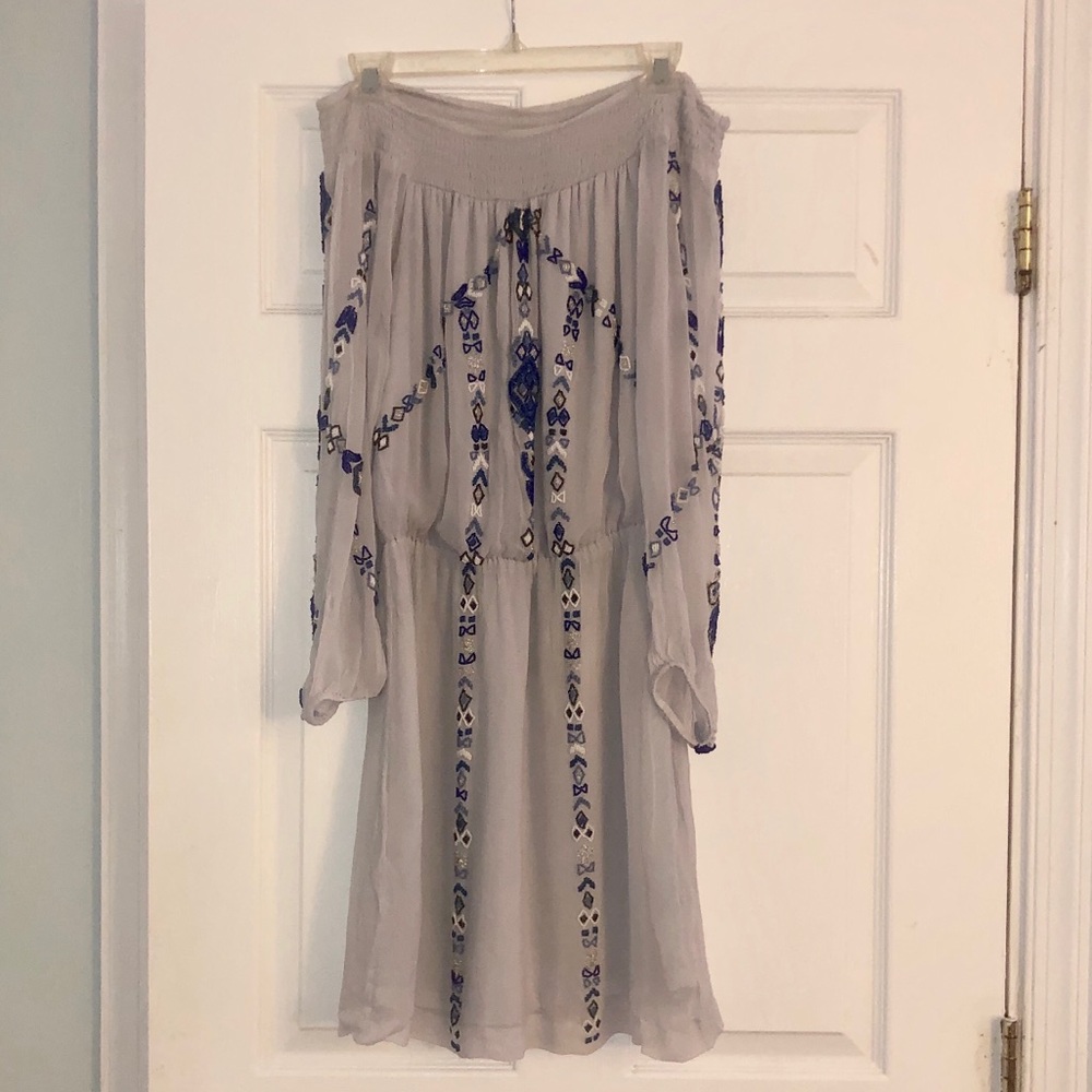 ❤️Parker -Beaded Off Shoulder Embellished Boho dress - Picture 3 of 6